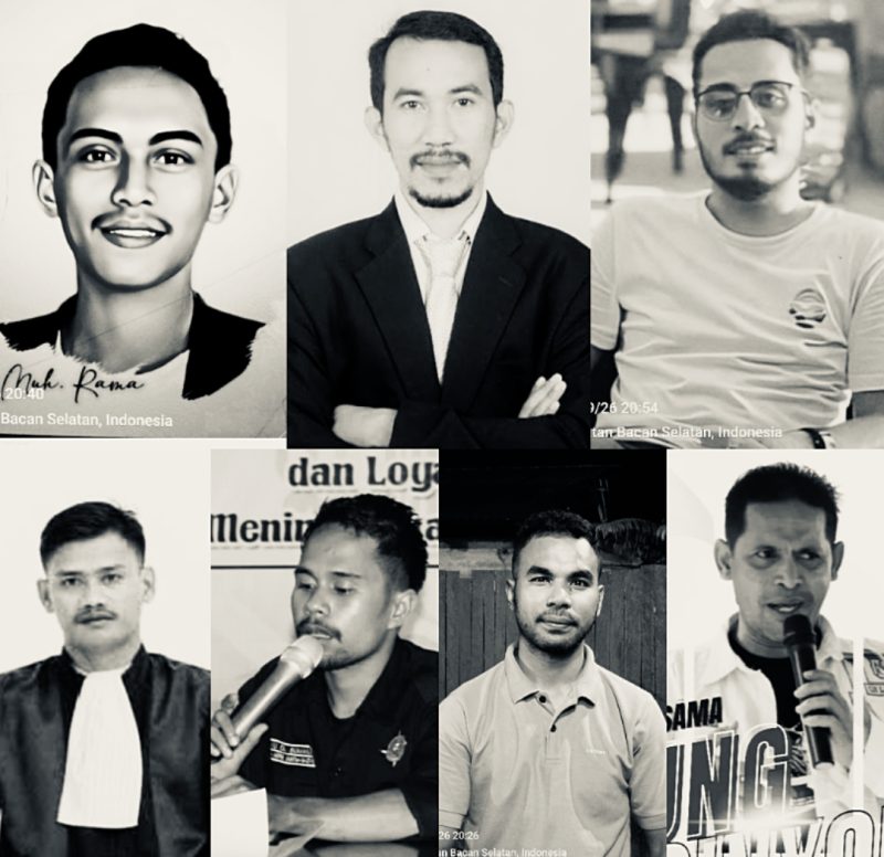 7 Pengacara: Djabarudin, S.H., Safri Nyong, S.H., Sukardi Hi. Din, S.H., Muhammad Ramadan Kalderak, S.H., Fardi Tolangara, S.H., Abdul Harus Nepe S,H. MH, serta Bayu D. Sumailah, S.H., M.H.