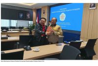 Sketsa Hendropriyono Prakarsai Manifesto Internasional Filsafat Intelijen di Fakultas Filsafat UGM. 

