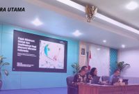 Yulianto Kiswocahyono, S.E., S.H., BKP, Konsultan Pajak Senior sekaligus Ketua Komite Tetap Fiskal KADIN Jawa Timur, saat memaparkan materi bertema “Pajak Minimum Global dan Implikasinya bagi Ekonomi Moneter Indonesia” dalam diskusi nasional yang digelar di Ruang Rapat Gedung A Disperindag Provinsi Jawa Timur, Surabaya, Jumat (19/9/2025).