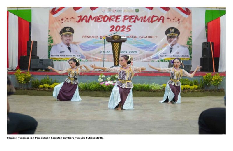 Gambar Penampakan Pembukaan Kegiatan Jambore Pemuda Subang 2025.