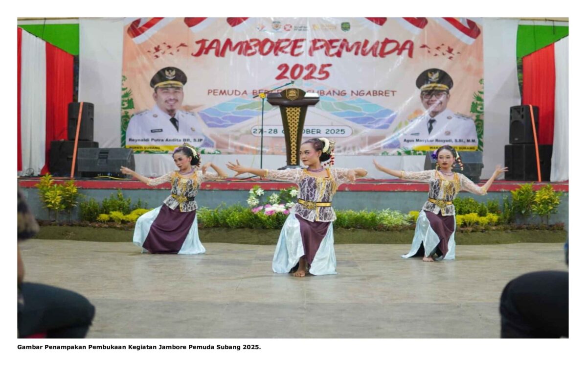Gambar Penampakan Pembukaan Kegiatan Jambore Pemuda Subang 2025.