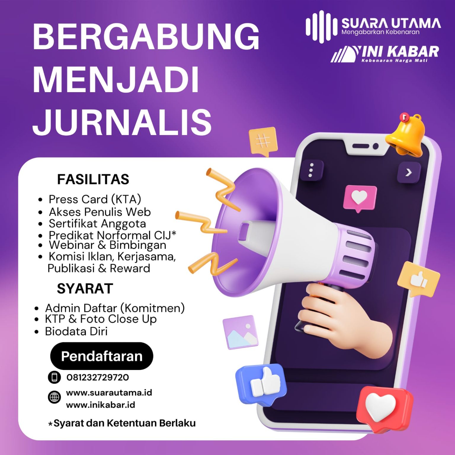 Lowongan Wartawan, Kaperwil, dan Kabiro Media untuk Periode 2025 - 2026 5 Lowongan Jurnalis Suara Utama: Ayo Daftar Sekarang!