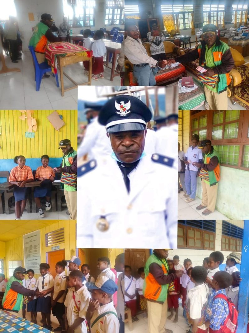 Ilustrasi foto Kepala Desa Kampung Idakotu berikan beasiswa kepada siswa kurang mampu