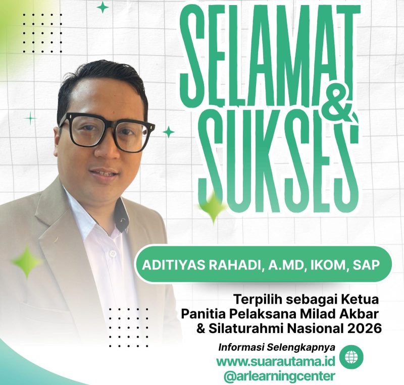 FOTO : Aditiyas Rahadi Terpilih sebagai Ketua Panitia Milad Akbar & Silaturahmi Nasional 2026 (Dok.Pribadi/SUARA UTAMA)