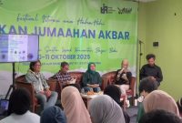 FOTO: Kegiatan Festival Bukan Jumaahan Akbar yang Membangkitkan Literasi Sastra Bandung (Diwana Fikri Aghniya/SUARA UTAMA)
