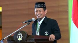 FOTO: Pidato Perdana KH Naspi Arsyad Ketua Umum DPP Hidayatullah 2025-2030 (Yacong B. Halike/SUARA UTAMA)