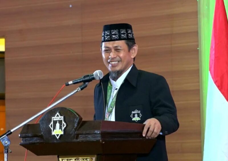 FOTO: Pidato Perdana KH Naspi Arsyad Ketua Umum DPP Hidayatullah 2025-2030 (Yacong B. Halike/SUARA UTAMA)