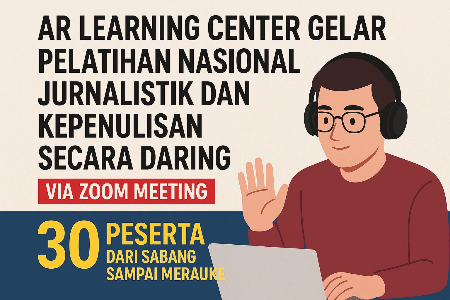 FOTO: 30 Peserta dari Sabang sampai Merauke Ikuti Pelatihan Bersertifikat Nasional secara Daring (Aditiyas Rahadi/SUARA UTAMA)