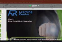 AR Learning Center Gelar Pelatihan Nasional Jurnalistik dan Kepenulisan Secara Daring