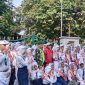 Foto: Parade drumben Purwakarta berhasil memperoleh rekor MURI (Wahyu Widodo/SUARA UTAMA)