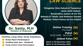 Certified Fundamental Law Science (CFLS) — pelatihan eksklusif bersama Dr. Santy, M.H