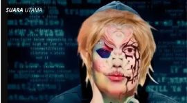 Gambar ini menggambarkan sosok hacker Bjorka, yang baru-baru ini membocorkan data pribadi 341.000 personel Polri, menyoroti kelemahan sistem keamanan data negara Indonesia.