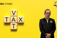 Yulianto Kiswocahyono, S.E., S.H., BKP Konsultan Pajak Senior sekaligus Ketua Komite Tetap Bidang Fiskal dan Moneter KADIN Jawa Timur memberikan pandangan mengenai wacana penghitungan ulang pemangkasan tarif Pajak Pertambahan Nilai (PPN) oleh pemerintah. Visual ilustrasi menampilkan konsep pajak (VAT/TAX) sebagai simbol dari kebijakan fiskal nasional.