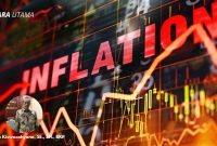 Ilustrasi inflasi sebagai “musuh senyap” ekonomi. Yulianto Kiswocahyono, SE., SH., BKP, mengingatkan pentingnya investasi cerdas untuk melawan penurunan nilai uang.