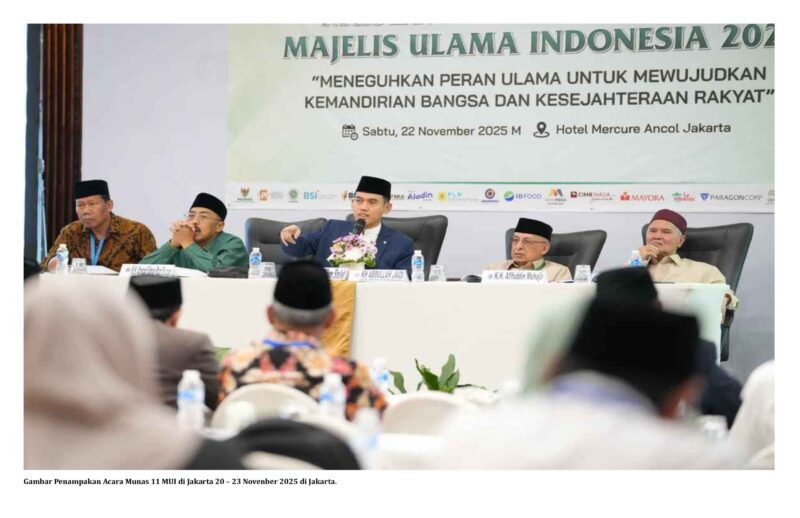 Gambar Penampakan Acara Munas 11 MUI di Jakarta 20 – 23 Novenber 2025 di Jakarta.