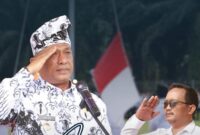 FOTO: Lapas Pasir Pangaraian Hadiri Upacara Hari Guru Nasional dan PGRI ke-80 di Rokan Hulu (Linda/SUARA UTAMA)