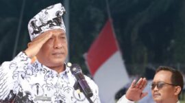 FOTO: Lapas Pasir Pangaraian Hadiri Upacara Hari Guru Nasional dan PGRI ke-80 di Rokan Hulu (Linda/SUARA UTAMA)