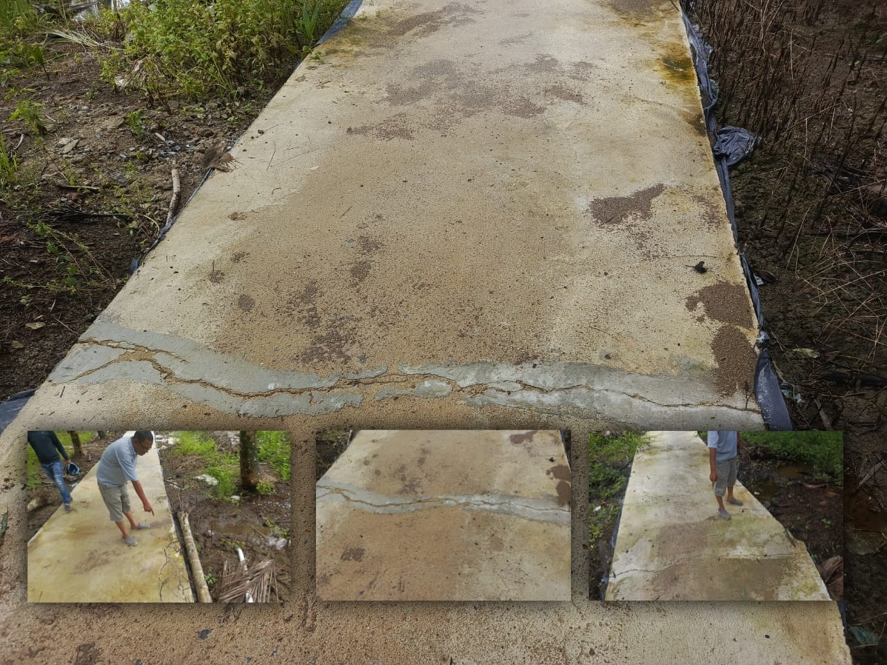 IMG 20251130 WA0030 Proyek Jalan Setapak Beton di Tungkal 1 Sudah Mengalami Keretakan di Beberapa Titik Suara Utama ID Mengabarkan Kebenaran | Website Resmi Suara Utama