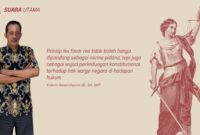 Yulianto Kiswocahyono, SE., SH., BKP praktisi pajak dan hukum menegaskan bahwa prinsip lex favor reo tidak boleh dipandang sekadar norma pidana, tetapi juga sebagai bentuk perlindungan konstitusional terhadap hak warga negara di hadapan hukum.