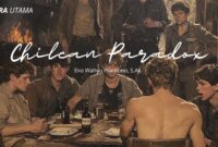 Potret ilustratif suasana diskusi ekonomi sosial yang merepresentasikan fenomena Chilean Paradox kemapanan semu di tengah pertumbuhan ekonomi.