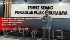Yulianto Kiswocahyono, SE., SH., BKP, Konsultan Pajak Senior sekaligus Ketua Komite Tetap Bidang Fiskal dan Moneter KADIN Jawa Timur, saat berada di Tempat Sidang Pengadilan Pajak Surabaya.
Dalam pandangannya, Yulianto menekankan bahwa fiskus harus menyesuaikan diri dengan perkembangan ekonomi digital dan melakukan pemeriksaan pajak berbasis bukti, bukan asumsi.