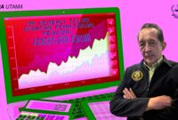 Ilustrasi berita mengenai keputusan Mahkamah Konstitusi (MK) yang menolak gugatan pemajakan pensiun, dengan grafik yang menggambarkan fluktuasi angka sebagai simbol dari stabilitas dan ketegasan hukum terkait pajak pensiun.