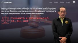 Yulianto Kiswocahyono, SE., SH., BKP Konsultan pajak senior sekaligus Ketua Komite Tetap Bidang Fiskal dan Moneter Kadin Jawa Timur. Yulianto menilai pendekatan cooperative compliance yang disiapkan DJP akan memperkuat kepercayaan antara wajib pajak dan otoritas pajak, serta mendorong transparansi dan pembinaan berkelanjutan di bidang perpajakan.
