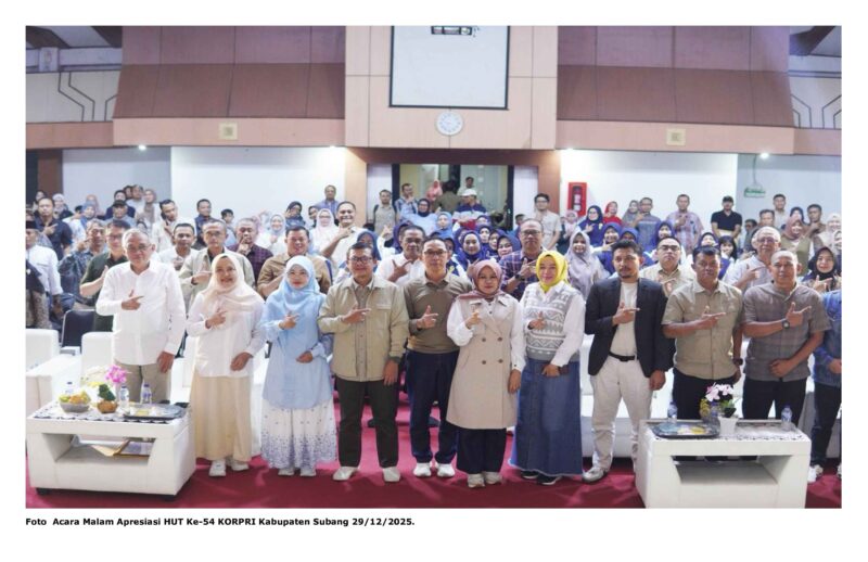 Foto  Acara Malam Apresiasi HUT Ke-54 KORPRI Kabupaten Subang 29/12/2025.
