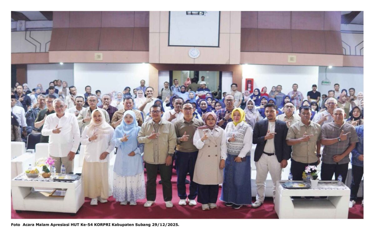 Foto  Acara Malam Apresiasi HUT Ke-54 KORPRI Kabupaten Subang 29/12/2025.