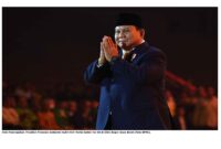 Foto Penampakan Presiden Prabowo Subianto hadiri HUT Partai Golkar ke-60 di SICC Bogor Jawa Barat (Foto BPMI).