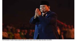 Foto Penampakan Presiden Prabowo Subianto hadiri HUT Partai Golkar ke-60 di SICC Bogor Jawa Barat (Foto BPMI).