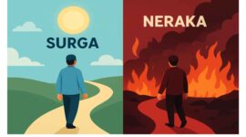 Gambar Ilustrasi Arah Pilihan Orang yang berbeda tujuan hidupnya - By tonny rivani.