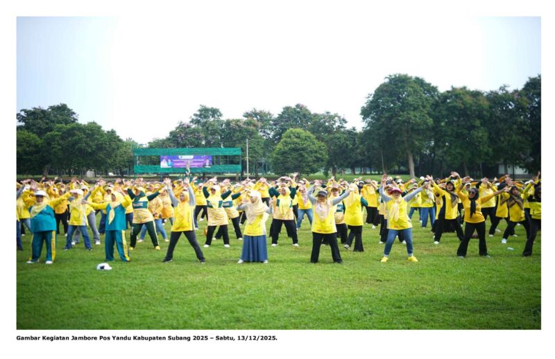 Gambar Kegiatan Jambore Pos Yandu Kabupaten Subang 2025 – Sabtu, 13/12/2025.