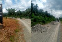 Kondisi Jalan Seko yang memprihatinkan, padahal proyek perbaikannya menggelontorkan anggaran APBD puluhan miliar (Hengky Deviza/SUARA UTAMA)