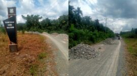 Kondisi Jalan Seko yang memprihatinkan, padahal proyek perbaikannya menggelontorkan anggaran APBD puluhan miliar (Hengky Deviza/SUARA UTAMA)