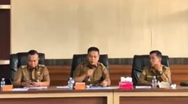 FOTO: Peserta Rakor khidmat Ikuti Pembahasan dalam Rangka Persiapan HUT Ke -22 Kabupaten Lebong (Munawar Khalik/SUARA UTAMA)