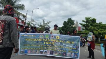 Solidaritas Peduli Jila Gelar Aksi Damai di DPRK Mimika