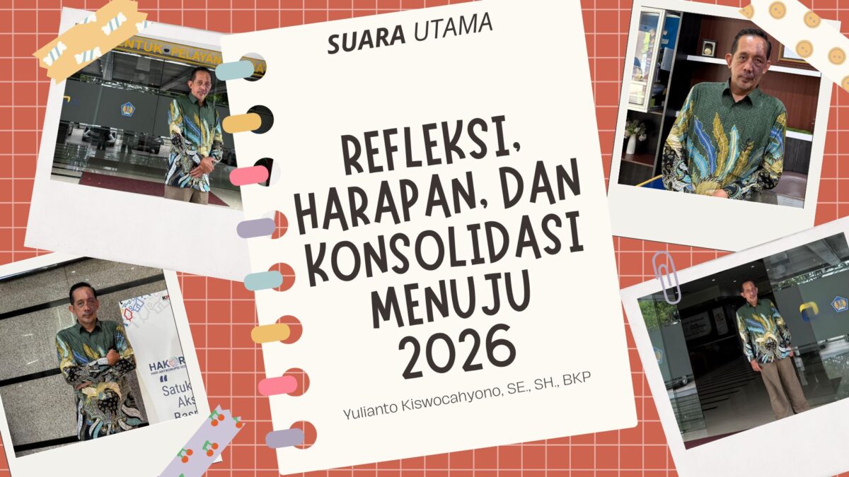 Yulianto Kiswocahyono, S.E., S.H., BKP, Komite Bidang Fiskal dan Moneter KADIN Jawa Timur, usai memberikan refleksi akhir tahun dan harapannya terkait konsolidasi fiskal menuju 2026. Momen ini sekaligus menjadi ajakan memperkuat sinergi pemerintah, pelaku usaha, dan masyarakat wajib pajak demi pemulihan ekonomi berkelanjutan.