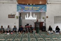 Momen pembagian rapor semester ganjil di Ponpes Al-Firdaus Matas yang dirangkaikan dengan Khotmil Qur’an, apresiasi santri berprestasi, serta launching Mars Pesantren, Sabtu (20/12/2025)