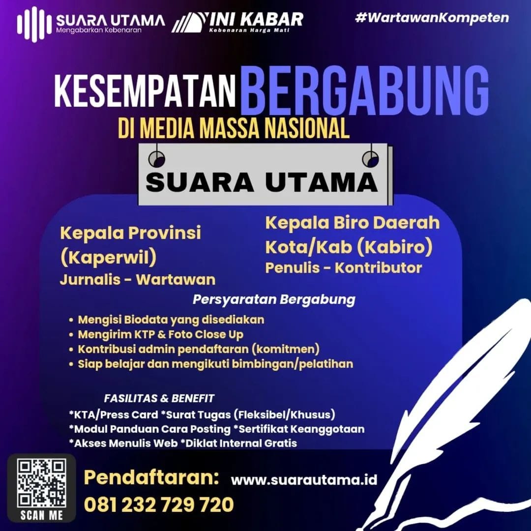 Lowongan Wartawan dan Jurnalis Media Online Nasional 2026