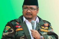 FOTO: Mantan Menteri Agama Yaqut Cholil Qoumas Resmi Jadi Tersangka Kasus Korupsi Kuota Haji (Andre Hariyanto/SUARA UTAMA)