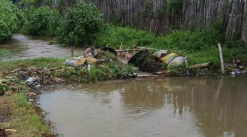 Diduga Bendungan Ilegal Mengakibat Banjir di Dusun Krajan Desa Pesisir Kecamatan Gending 