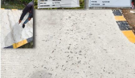 IMG 20260131 WA0031 ‎Proyek Jalan Setapak Beton Kelurahan Sungai Nibung Banyak yang Rusak, Lurah: Nanti Kita Perbaiki Suara Utama ID Mengabarkan Kebenaran | Website Resmi Suara Utama