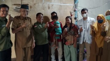 Satgas Jalan Lurus Tanggamus Kunjungi Anak Penderita Thalasemia di Talang Padang
