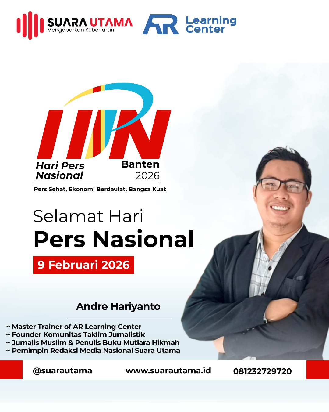 Hari Pers Nasional 2026, Suara Utama Konsisten Mengabarkan Kebenaran untuk Publik