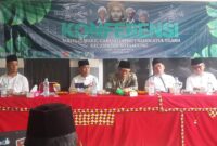 Ketua PC NU Tanggamus dan Tokoh NU Setempat Saat Hadir Pada Konferensi MWC NU Kecamatan Kotaagung