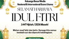 FOTO: Redaksi Media Nasional Internasional Suara Utama dan Lembaga AR Learning Center mengucapkan Selamat hari raya idul Fitri 1447H (Andre Hariyanto/SUARA UTAMA)