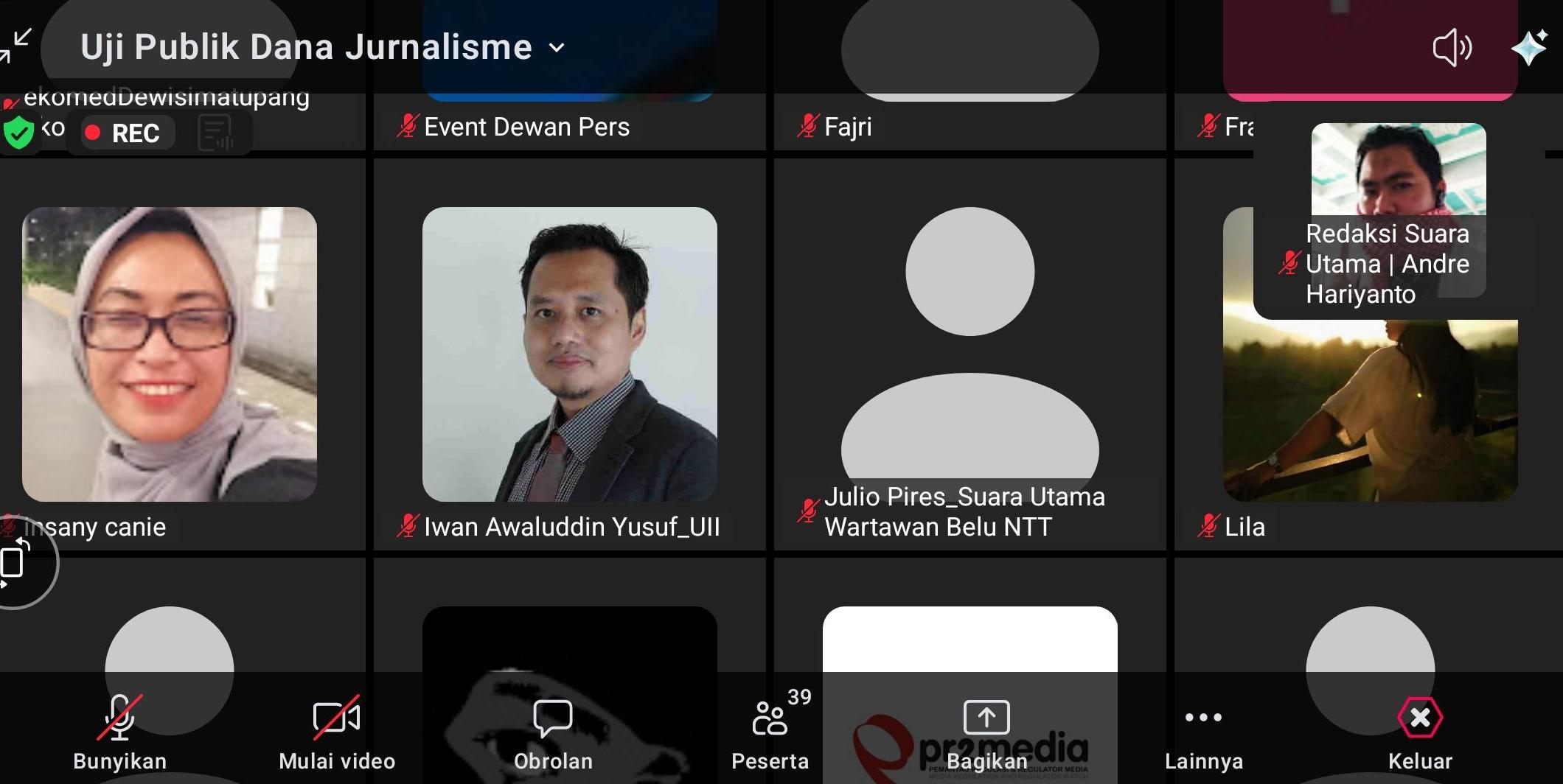 FOTO: Perkuat Ekosistem Media, Dewan Pers Uji Publik Regulasi Dana Jurnalisme (Andre Hariyanto/SUARA UTAMA)