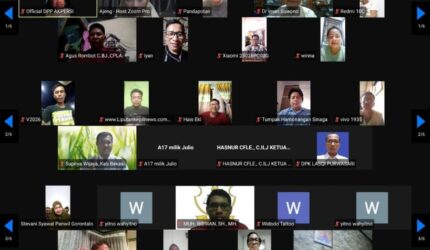 FOTO: Yayasan Pusat Pembelajaran Nusantara, Lembaga AR Learning Center dan Media Suara Utama Sukses Gelar Webinar Transformasi Pers di Era Digital (Adinut/SUARA UTAMA)