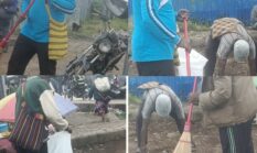 Dinas Ketahanan Pangan Dogiyai Gelar Aksi Bersih Terminal Moanemani